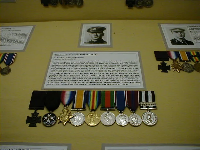 Cpl. F. Greaves Medals (Nottingham Castle Museum)