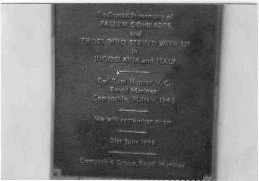 Tom Hunter VC - Memorial